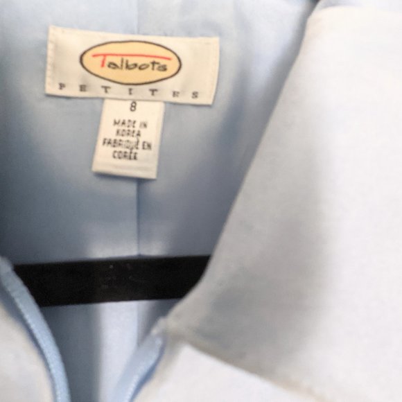 đź’™Talbots Powder Blue Blazer- feels like suede - Picture 2 of 8
